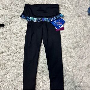 Motion Wear Toddler Dance Ballet Jazz Fold Over Ruffle Leggings Small 4/6